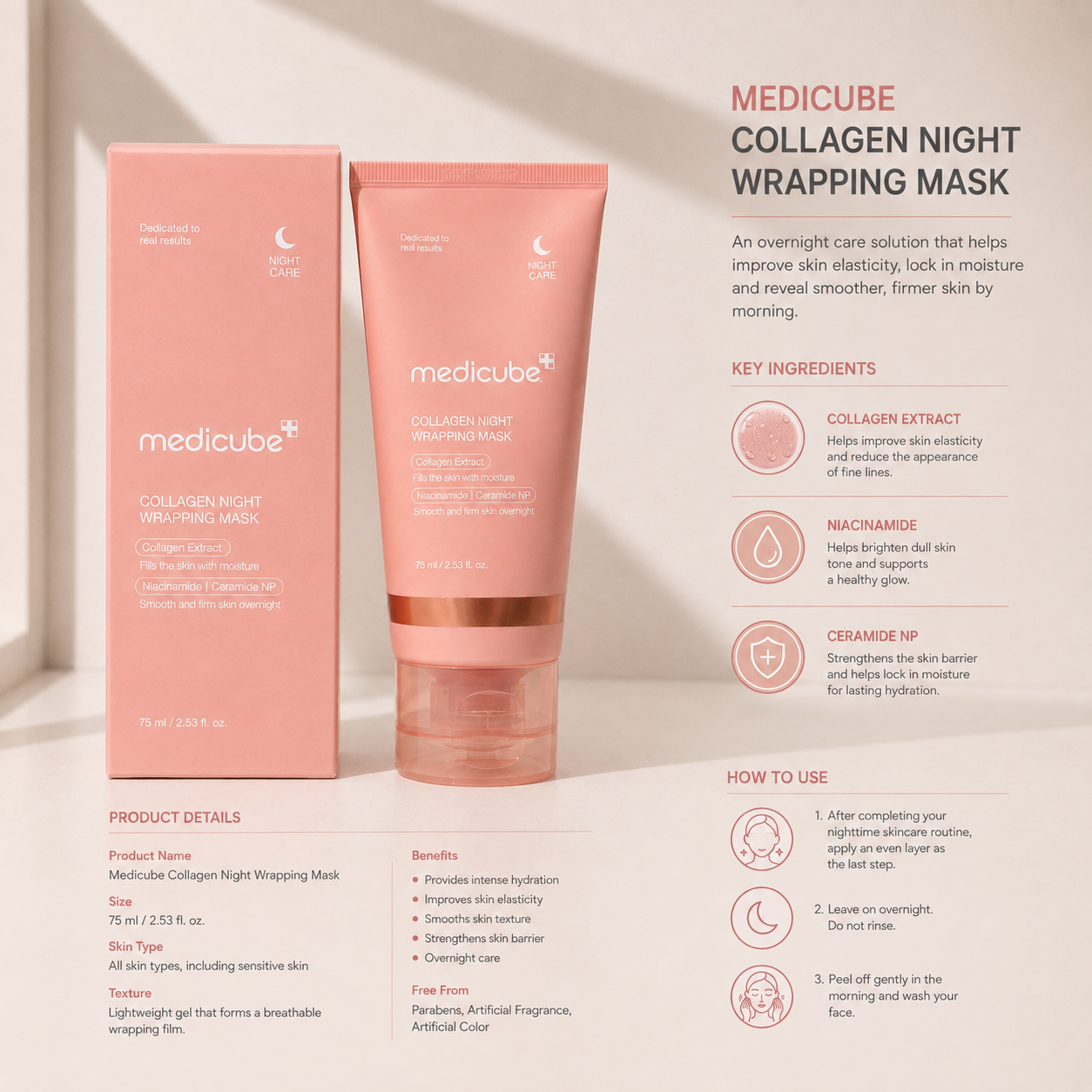 Medicube Collagen Night Wrapping Mask (75ml)