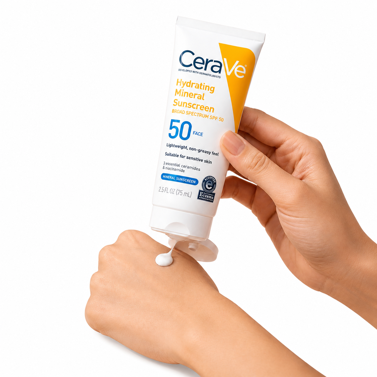 CeraVe Hydrating Mineral Sunscreen SPF 50 Face (75ml)