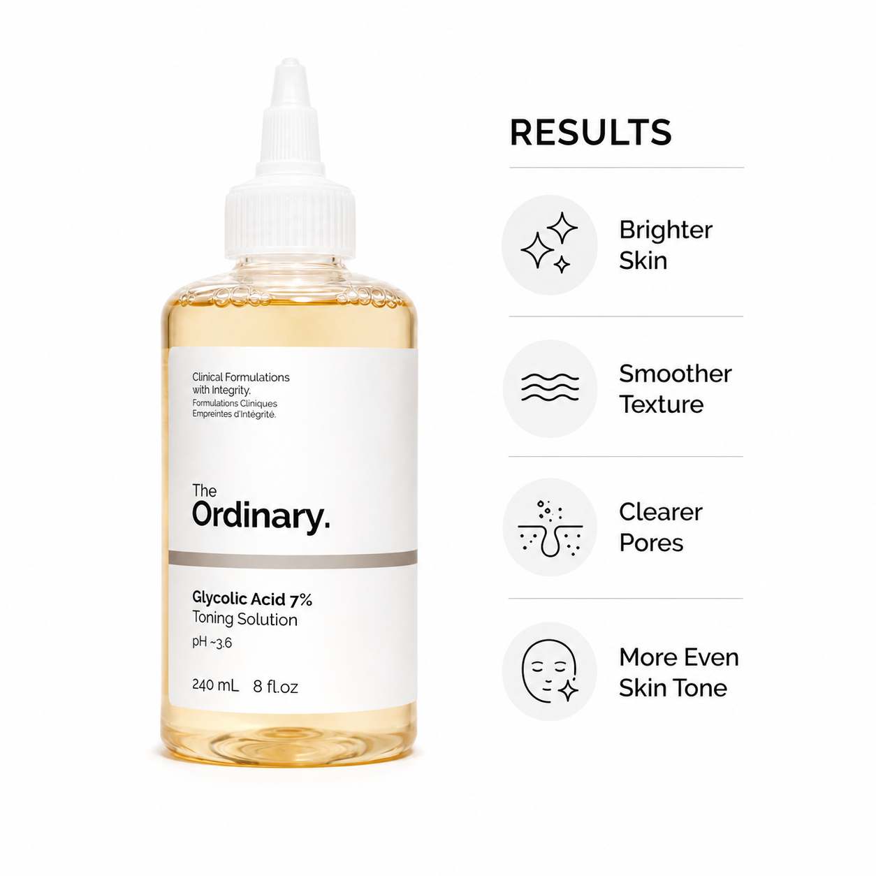 The Ordinary Glycolic Acid 7% Toning Solution (240ml)