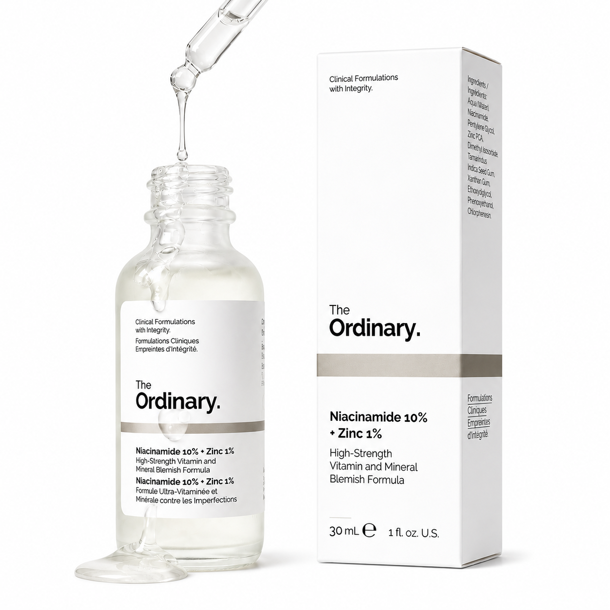 The Ordinary Niacinamide 10% + Zinc 1% Serum (30ml)